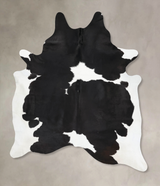 Black and White XX-Large Brazilian Cowhide Rug 9'2"H x 7'2"W #B13134 by Hudson Hides