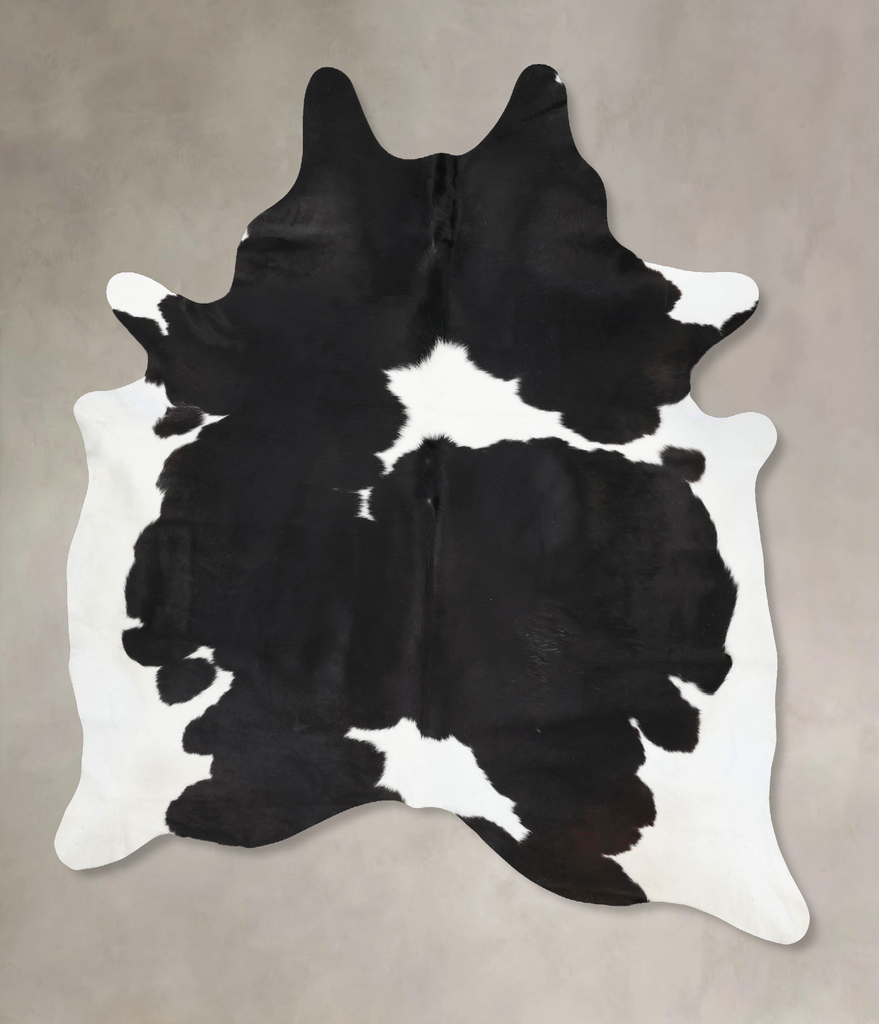 Black and White XX-Large Brazilian Cowhide Rug 9'2"H x 7'2"W #B13134 by Hudson Hides