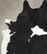 Black and White XX-Large Brazilian Cowhide Rug 9'2"H x 7'2"W #B13134 by Hudson Hides