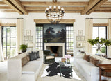 Black and White XX-Large Brazilian Cowhide Rug 9'2"H x 7'2"W #B13134 by Hudson Hides