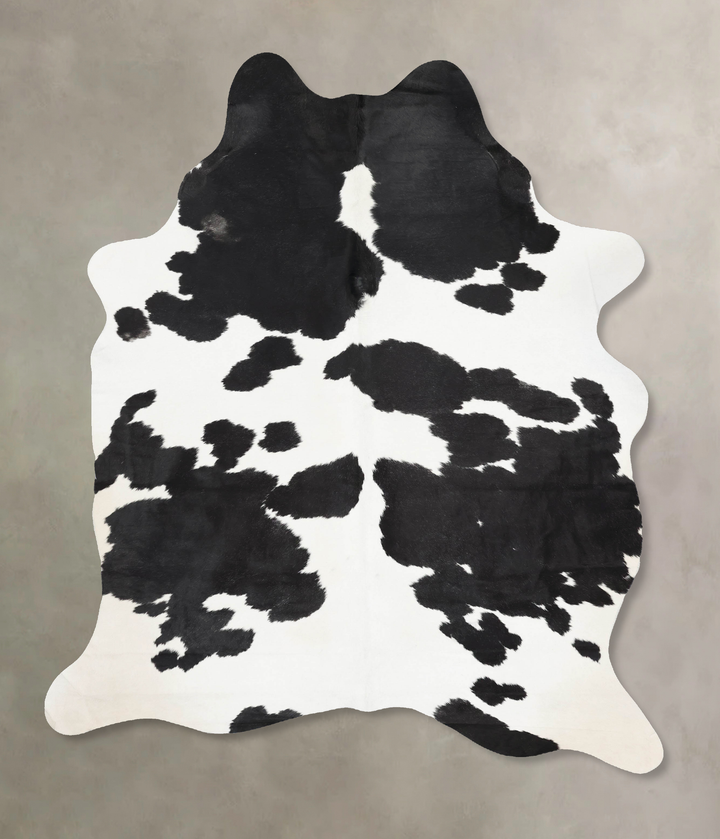 Black and White XX-Large Brazilian Cowhide Rug 8'5"H x 6'0"W #B13138 by Hudson Hides