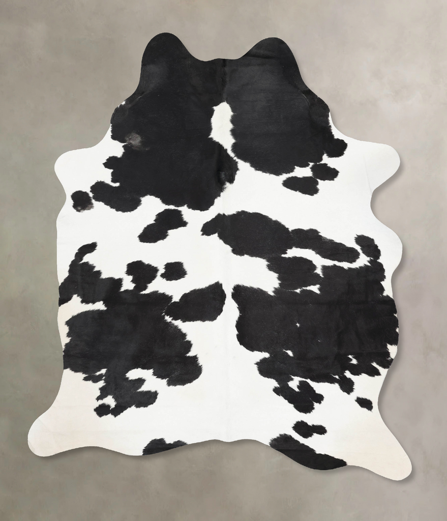 Black and White XX-Large Brazilian Cowhide Rug 8'5"H x 6'0"W #B13138 by Hudson Hides