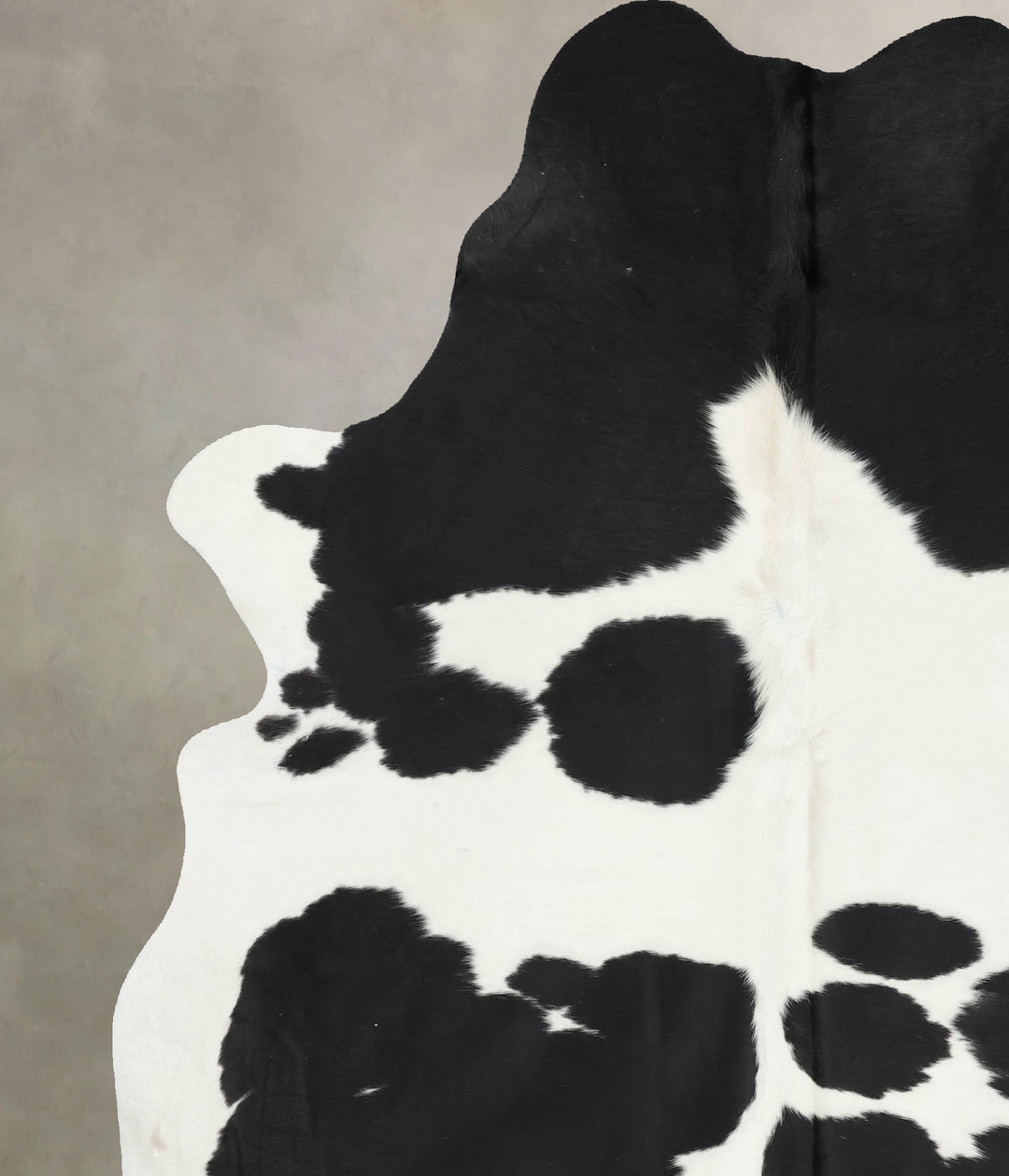 Black and White X-Large Brazilian Cowhide Rug 7'7"H x 6'4"W #B13140 by