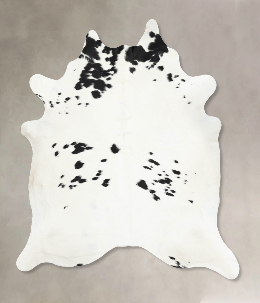 Black and White XX-Large Brazilian Cowhide Rug 8'8"H x 7'2"W #B13141 by Hudson Hides