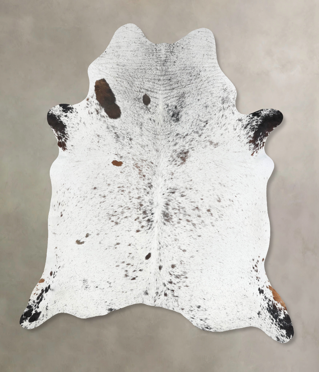 Salt and Pepper Black XX-Large Brazilian Cowhide Rug 8'3"H x 6'9"W #B1