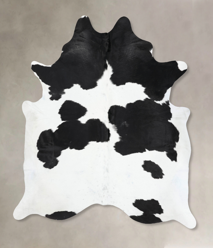 Black and White XX-Large Brazilian Cowhide Rug 8'8"H x 7'2"W #B13158 by Hudson Hides
