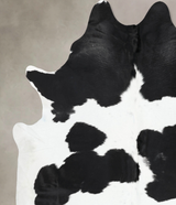 Black and White XX-Large Brazilian Cowhide Rug 8'8"H x 7'2"W #B13158 by Hudson Hides