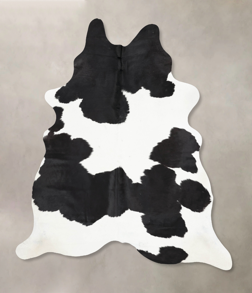 Black and White XX-Large Brazilian Cowhide Rug 8'5"H x 6'6"W #B13159 by Hudson Hides