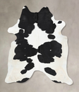 Black and White X-Large Brazilian Cowhide Rug 7'9"H x 6'4"W #B13161 by Hudson Hides
