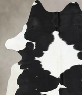 Black and White X-Large Brazilian Cowhide Rug 7'9"H x 6'4"W #B13161 by Hudson Hides