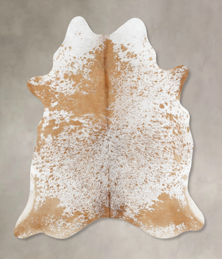 Salt and Pepper Brown X-Large Brazilian Cowhide Rug 7'2"H x 5'10"W #B13170 by Hudson Hides