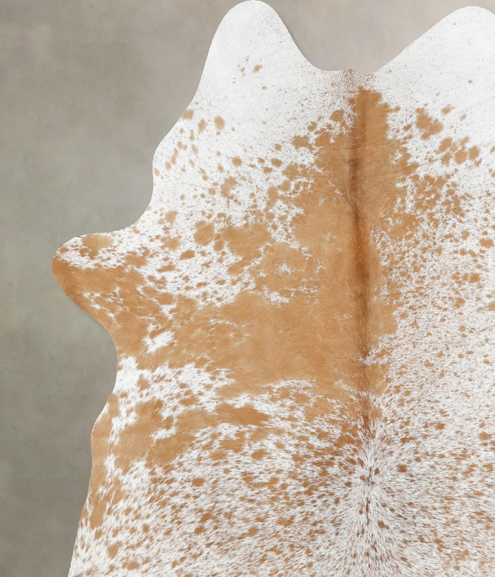 Salt and Pepper Brown X-Large Brazilian Cowhide Rug 7'2"H x 5'10"W #B13170 by Hudson Hides