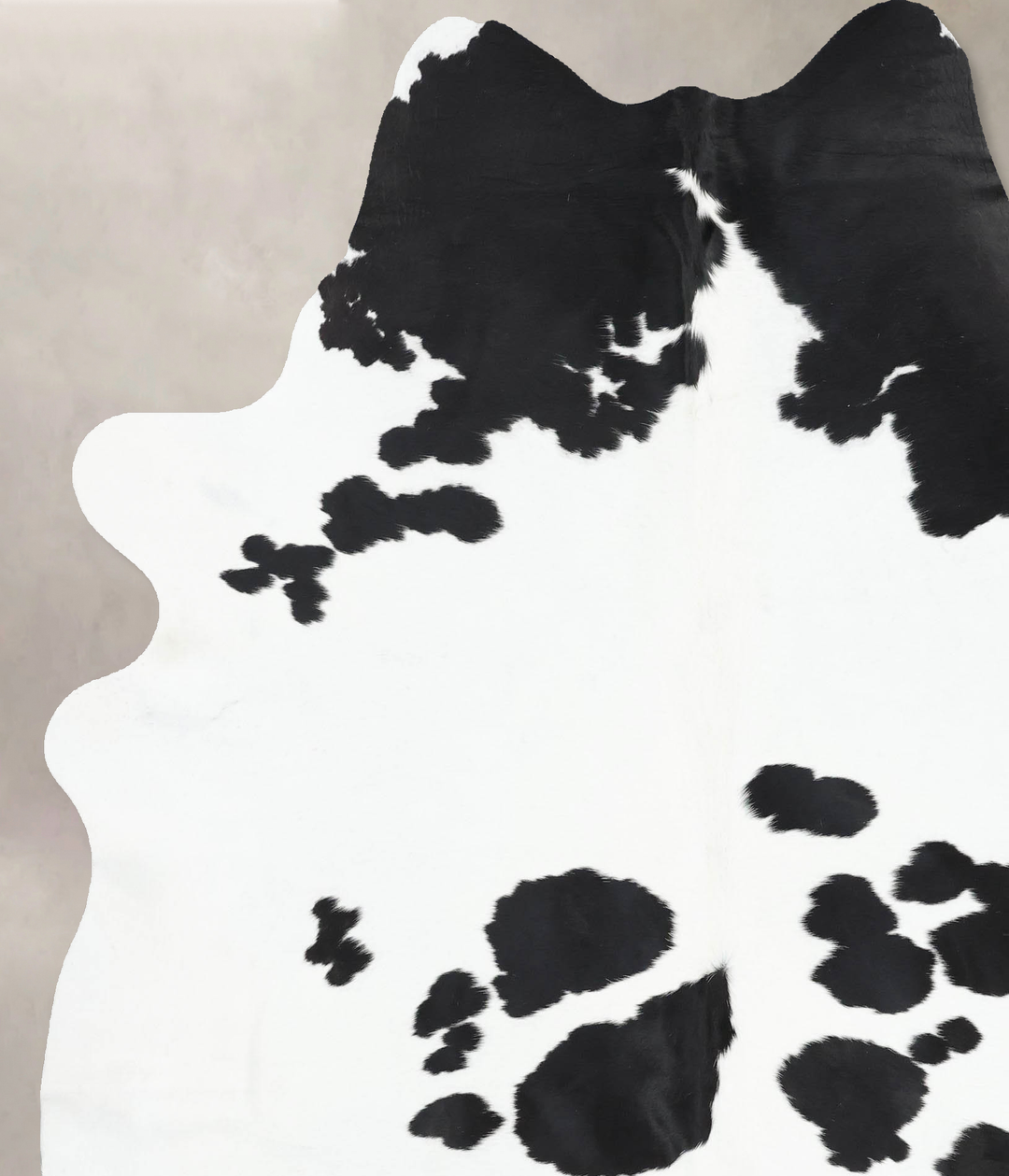 Black and White XX-Large Brazilian Cowhide Rug 7'10"H x 6'5"W #B13172 