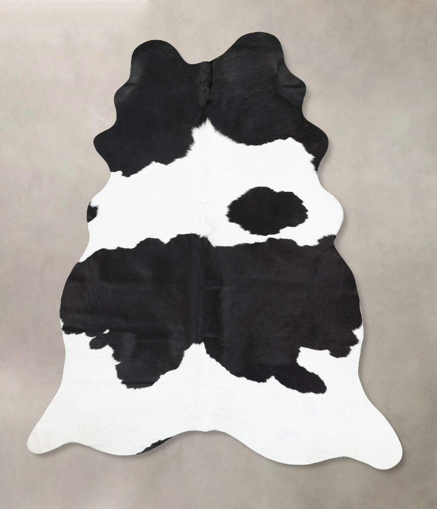 Black and White XX-Large Brazilian Cowhide Rug 8'4"H x 6'2"W #B13173 by Hudson Hides