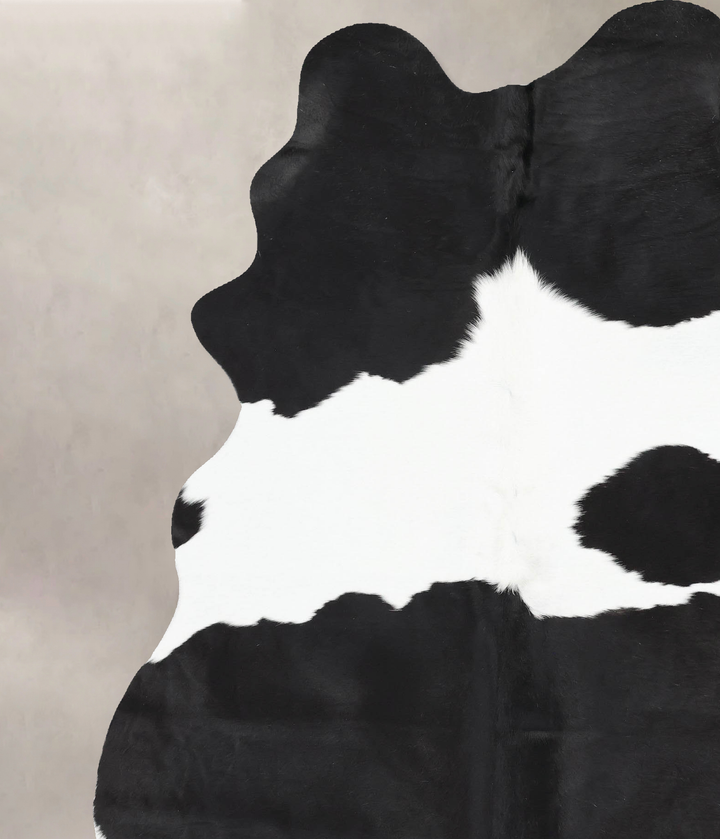Black and White XX-Large Brazilian Cowhide Rug 8'4"H x 6'2"W #B13173 by Hudson Hides