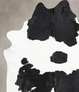 Black and White XX-Large Brazilian Cowhide Rug 8'8"H x 6'11"W #B13176 by Hudson Hides