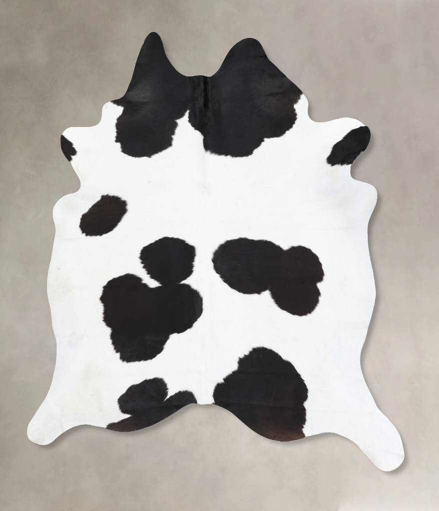 Black and White XX-Large Brazilian Cowhide Rug 8'6"H x 7'0"W #B13178 by Hudson Hides