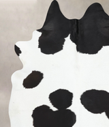 Black and White XX-Large Brazilian Cowhide Rug 8'6"H x 7'0"W #B13178 by Hudson Hides