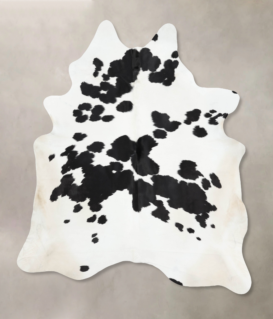 Black and White XX-Large Brazilian Cowhide Rug 8'9"H x 6'10"W #B13179 by Hudson Hides