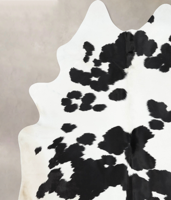 Black and White XX-Large Brazilian Cowhide Rug 8'9"H x 6'10"W #B13179 by Hudson Hides