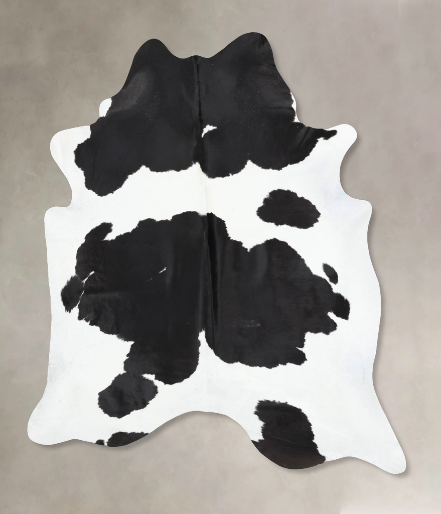 Black and White XX-Large Brazilian Cowhide Rug 8'8"H x 6'10"W #B13180 by Hudson Hides