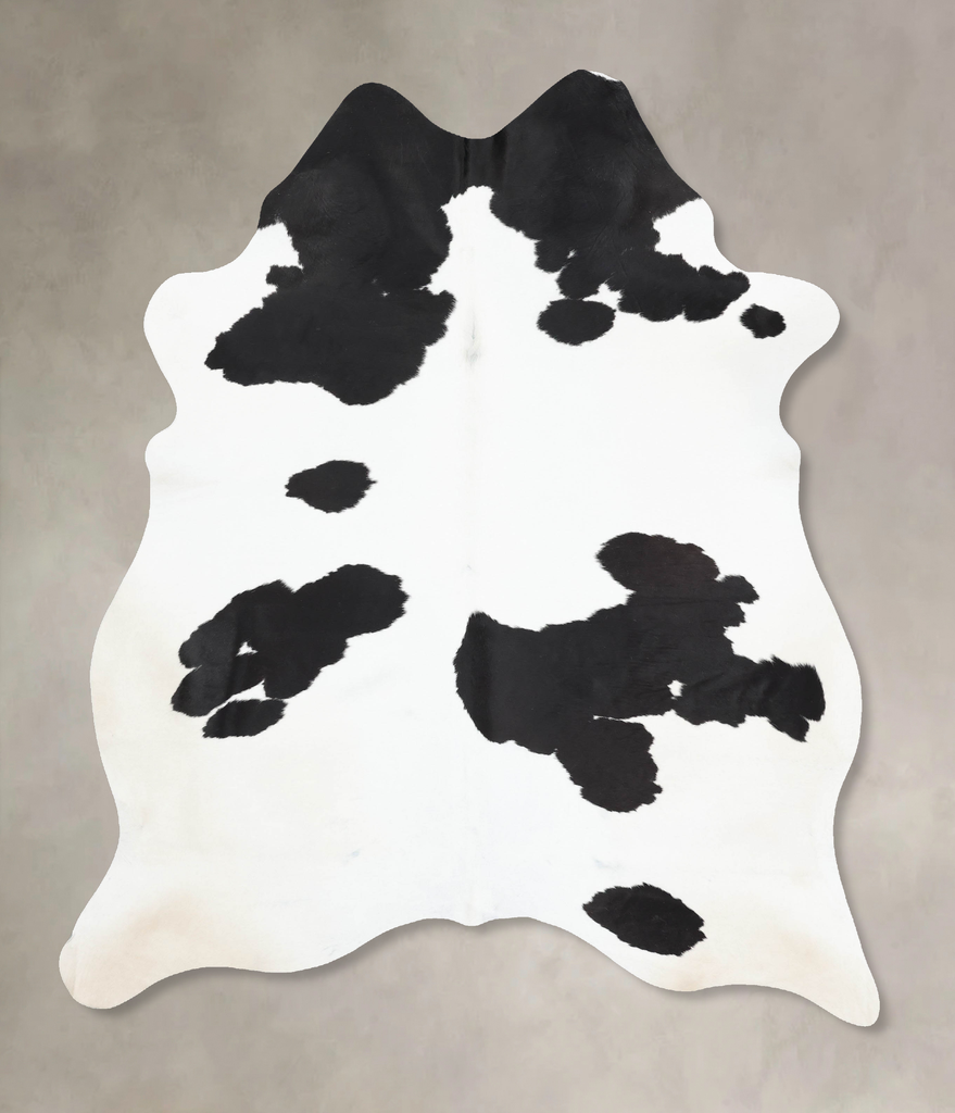 Black and White XX-Large Brazilian Cowhide Rug 8'7"H x 6'2"W #B13181 by Hudson Hides