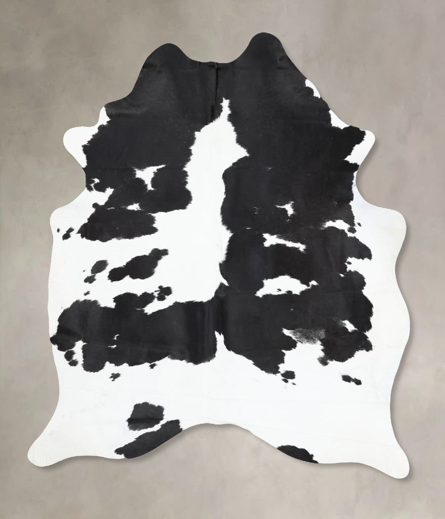 Black and White XX-Large Brazilian Cowhide Rug 8'4"H x 6'5"W #B13182 by Hudson Hides
