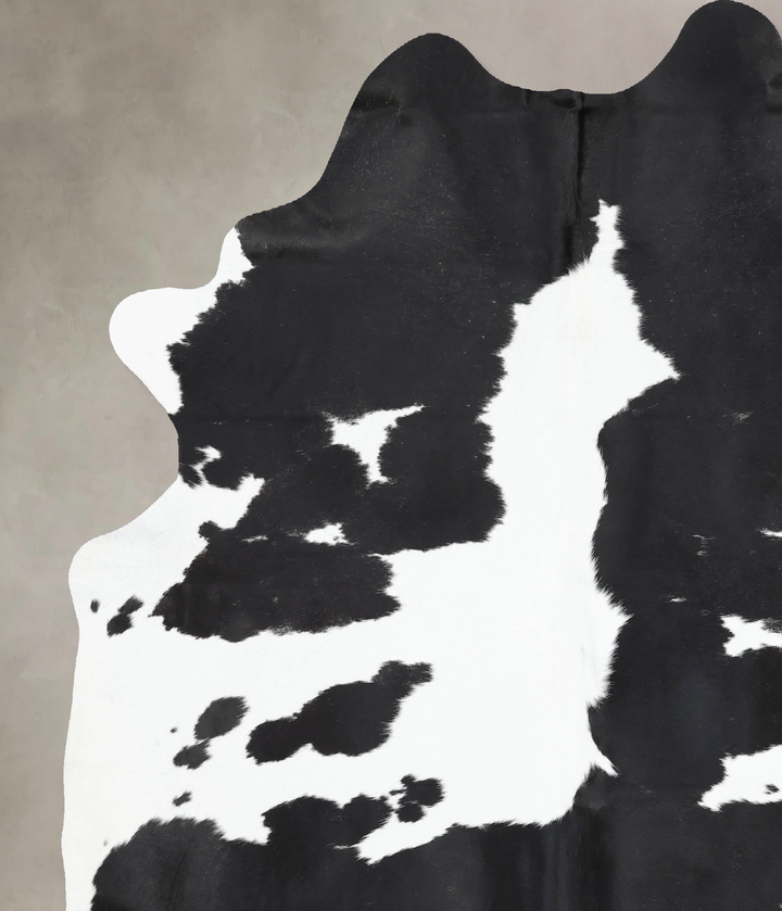 Black and White XX-Large Brazilian Cowhide Rug 8'4"H x 6'5"W #B13182 by Hudson Hides