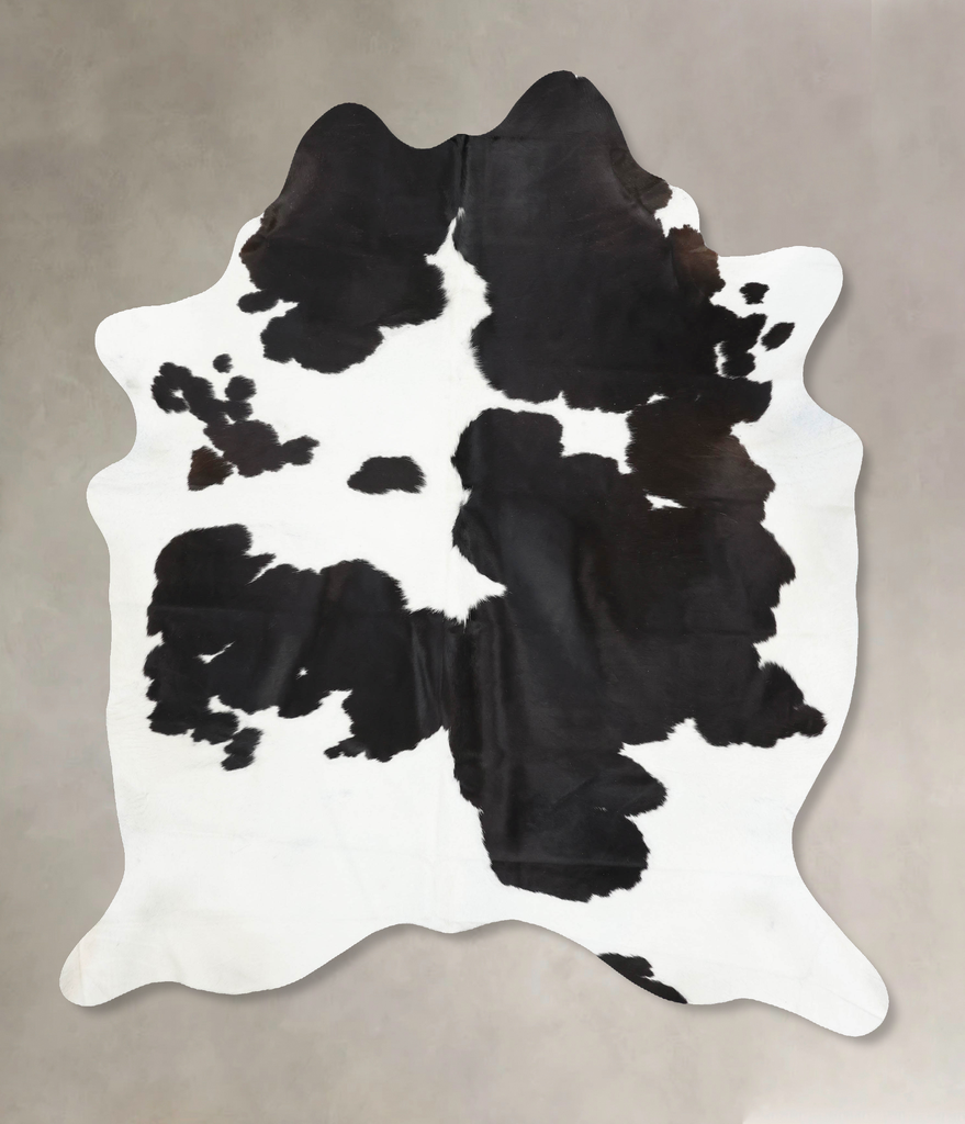 Black and White XX-Large Brazilian Cowhide Rug 8'2"H x 6'8"W #B13183 by Hudson Hides