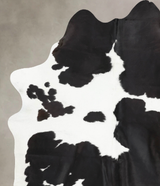 Black and White XX-Large Brazilian Cowhide Rug 8'2"H x 6'8"W #B13183 by Hudson Hides