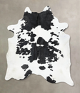 Black and White XX-Large Brazilian Cowhide Rug 8'10"H x 7'2"W #B13186 by Hudson Hides