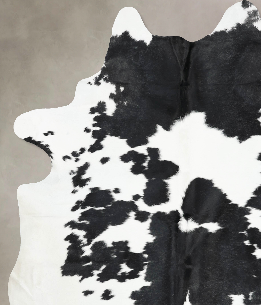 Black and White XX-Large Brazilian Cowhide Rug 8'10"H x 7'2"W #B13186 