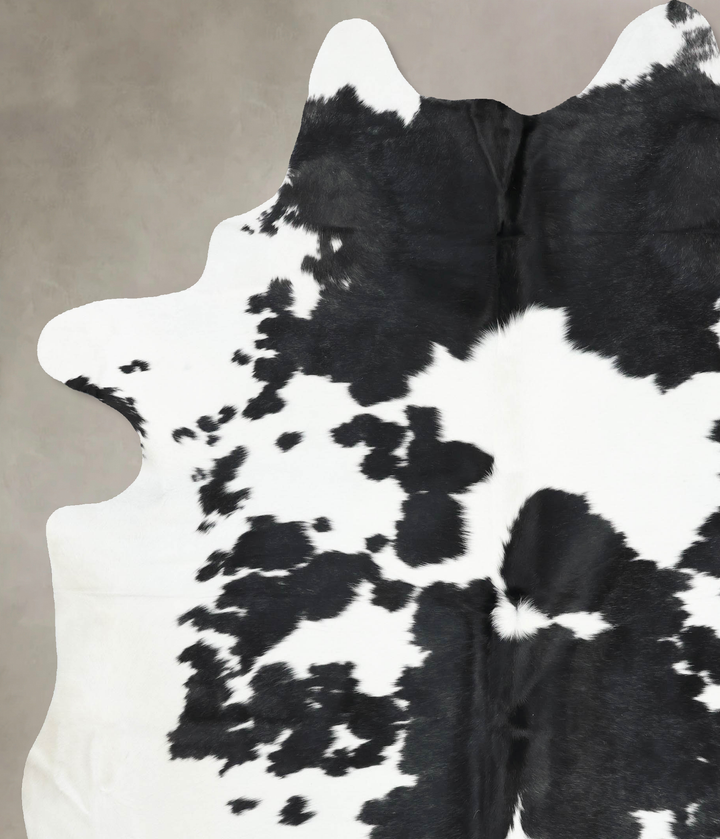 Black and White XX-Large Brazilian Cowhide Rug 8'10"H x 7'2"W #B13186 by Hudson Hides
