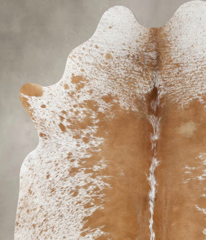 Salt and Pepper Brown Large Brazilian Cowhide Rug 6'7"H x 5'6"W #B13190 by Hudson Hides
