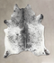 Salt and Pepper Black XX-Large Brazilian Cowhide Rug 7'9
