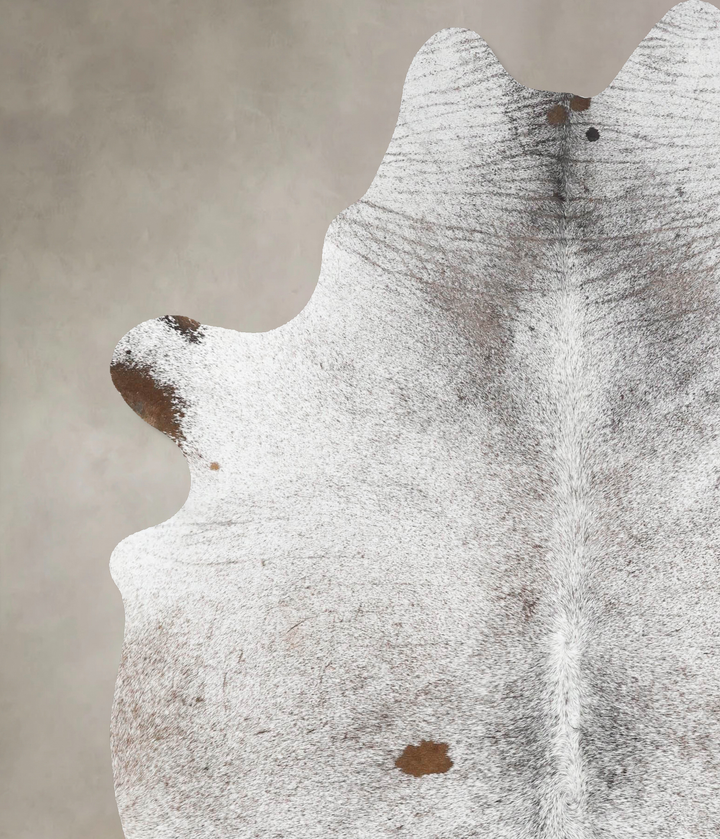 Salt and Pepper Black X-Large Brazilian Cowhide Rug 7'6"H x 6'1"W #B13197 by Hudson Hides