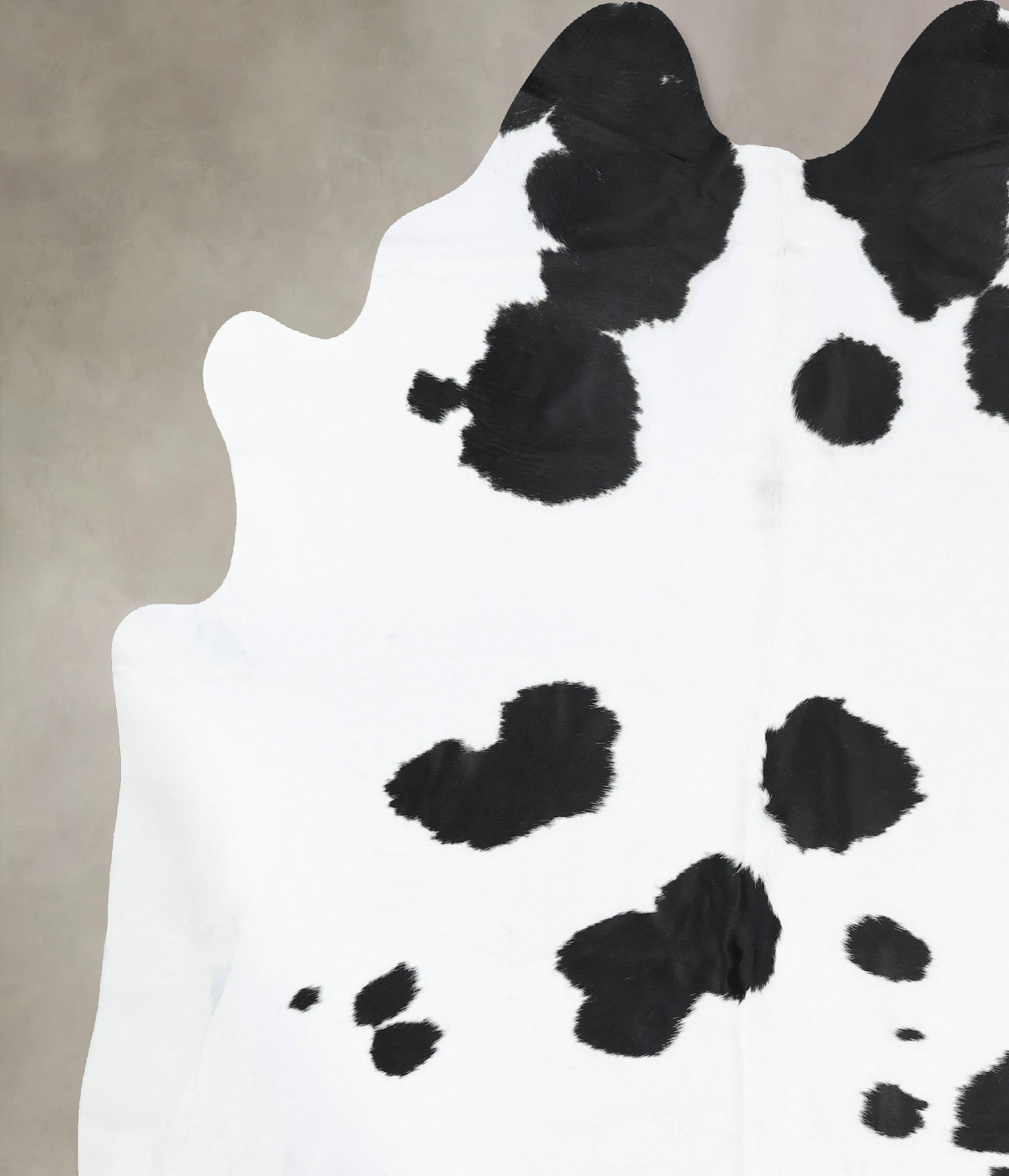 Black and White XX-Large Brazilian Cowhide Rug 8'9"H x 7'9"W #B13202 by Hudson Hides