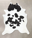 Black and White XX-Large Brazilian Cowhide Rug 8'4"H x 7'0"W #B13203 by Hudson Hides