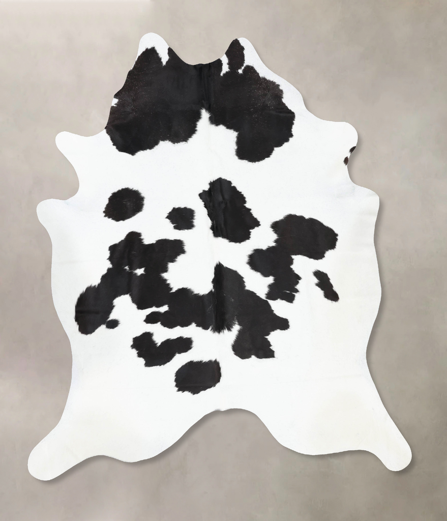 Black and White XX-Large Brazilian Cowhide Rug 8'4"H x 7'0"W #B13203 by Hudson Hides