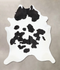 Black and White XX-Large Brazilian Cowhide Rug 8'4