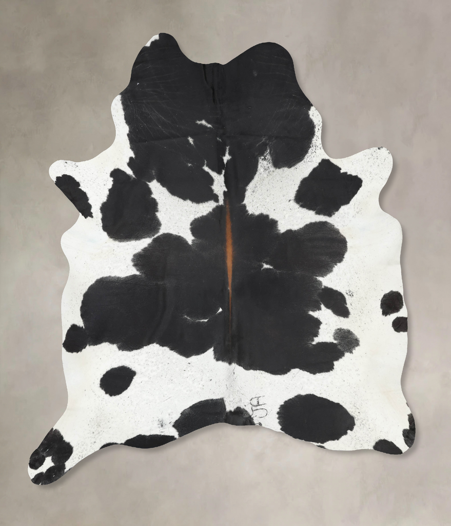 Black and White XX-Large Brazilian Cowhide Rug 8'7"H x 7'1"W #B13204 by Hudson Hides