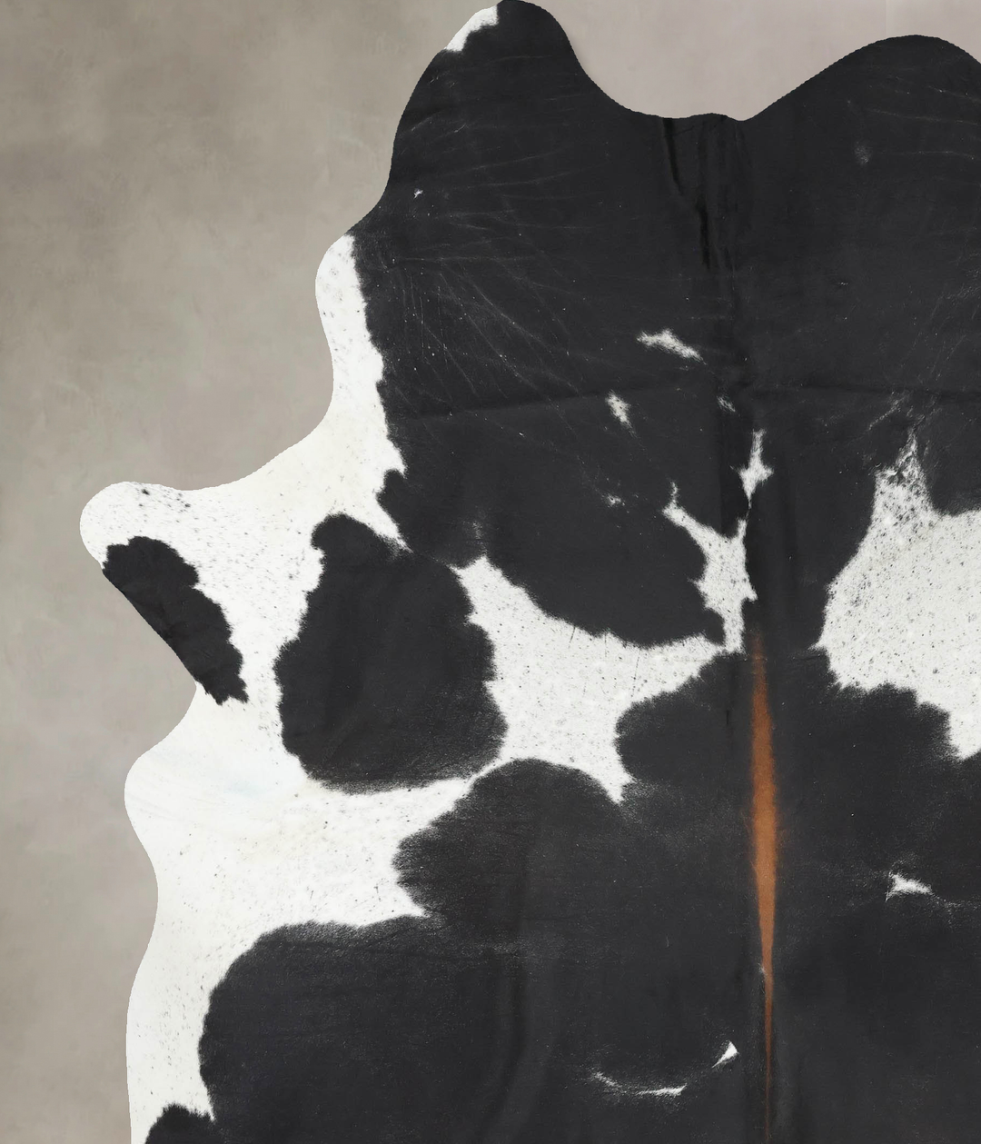 Black and White XX-Large Brazilian Cowhide Rug 8'7"H x 7'1"W #B13204 b