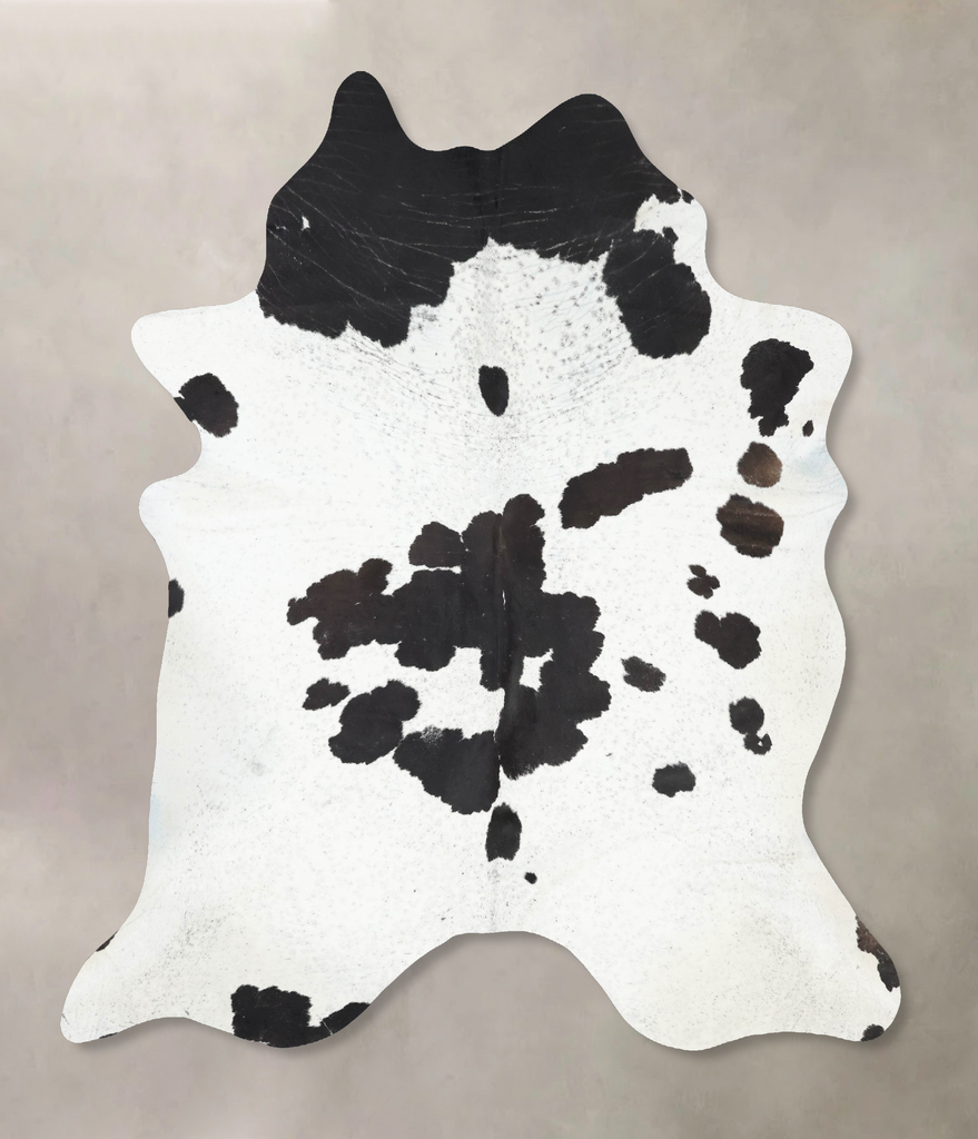 Black and White XX-Large Brazilian Cowhide Rug 8'8"H x 7'5"W #B13206 by Hudson Hides