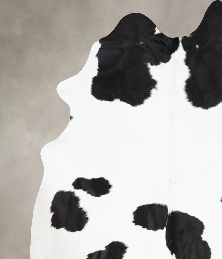 Black and White XX-Large Brazilian Cowhide Rug 8'2"H x 6'11"W #B13213 by Hudson Hides