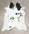Black and White XX-Large Brazilian Cowhide Rug 7'7
