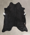 Solid Black X-Large Brazilian Cowhide Rug 7'3