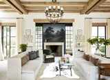 Salt and Pepper Black X-Large Brazilian Cowhide Rug 6'11"H x 5'11"W #B13229 by Hudson Hides