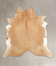 Beige XX-Large Brazilian Cowhide Rug 7'3"H x 6'11"W #B1323 by Hudson Hides