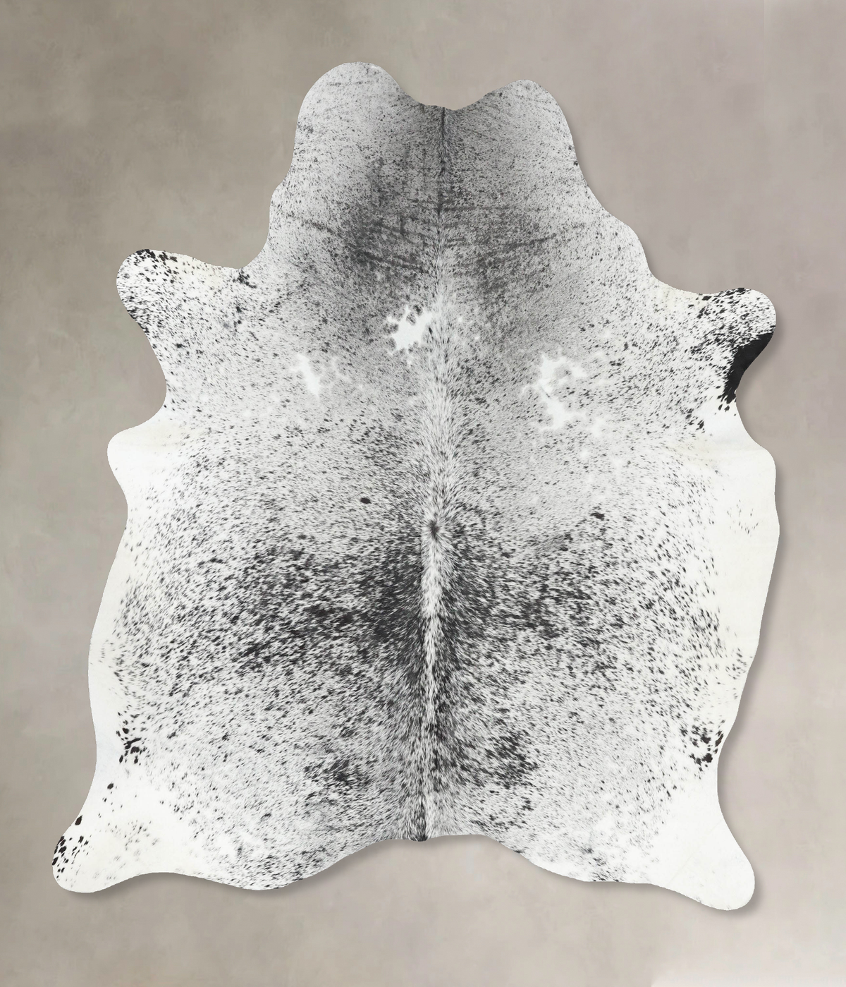 Salt and Pepper Black Cowhide Rug #B13231