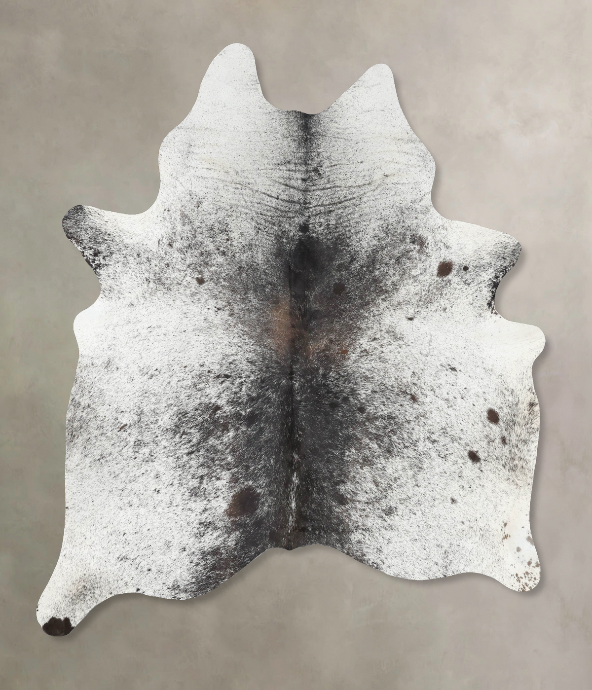 Salt and Pepper Black Cowhide Rug #B13233